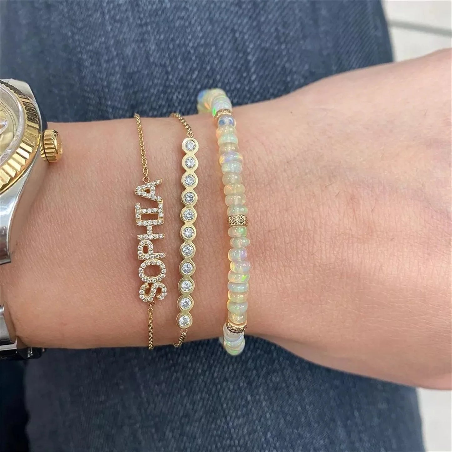 Personalized Bling Bracelet