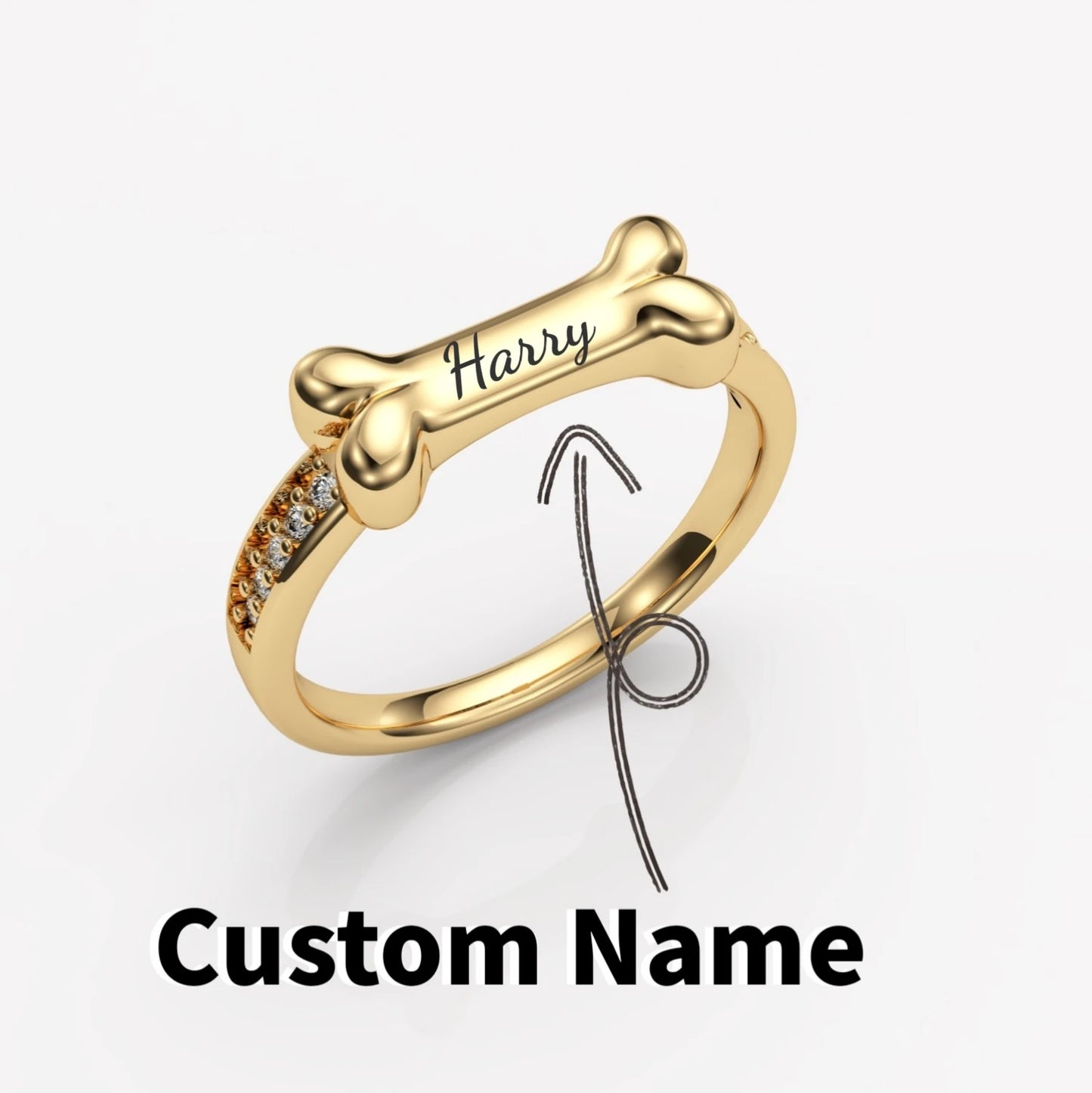Personalized Pet Name Ring