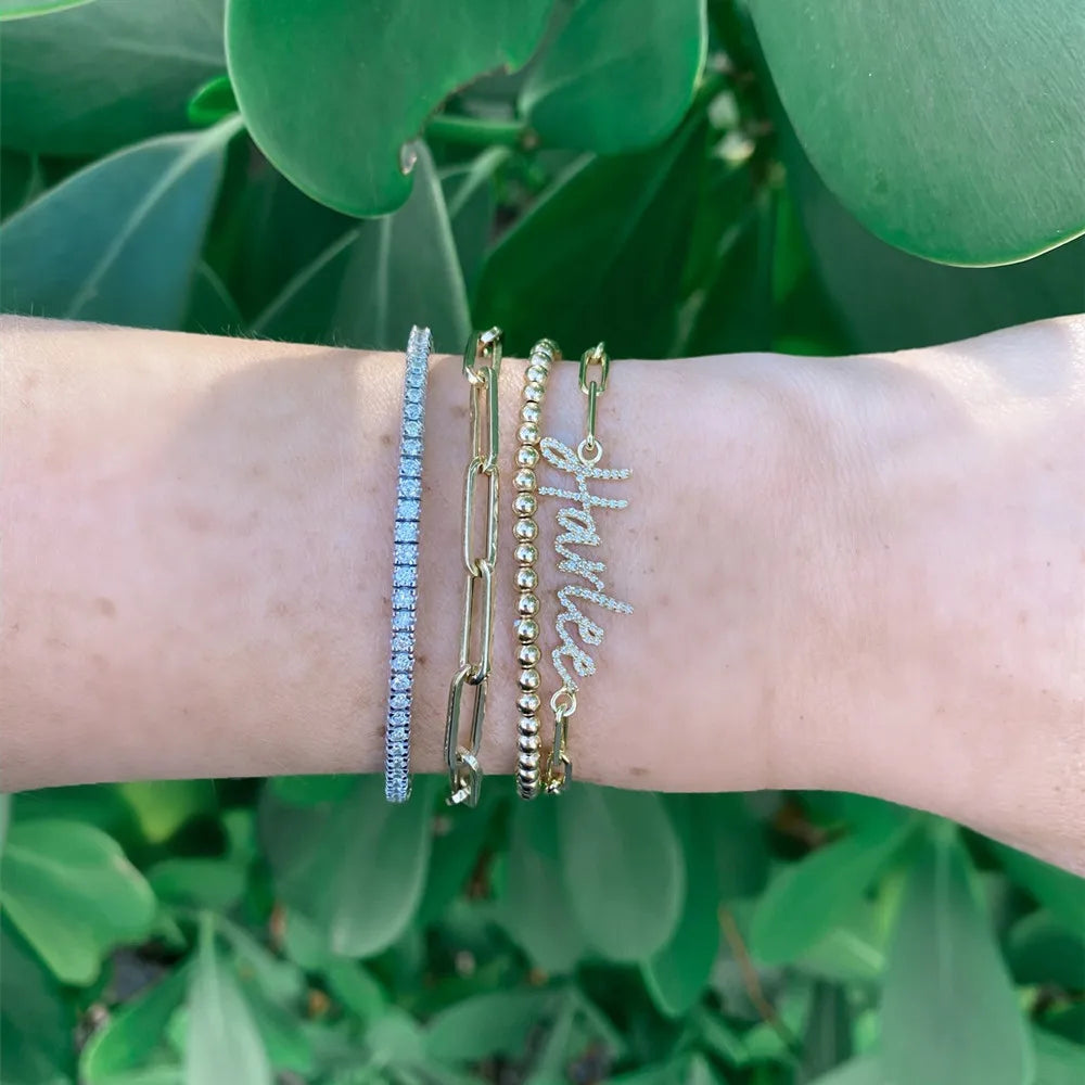 Custom Chain Link Name Bracelet