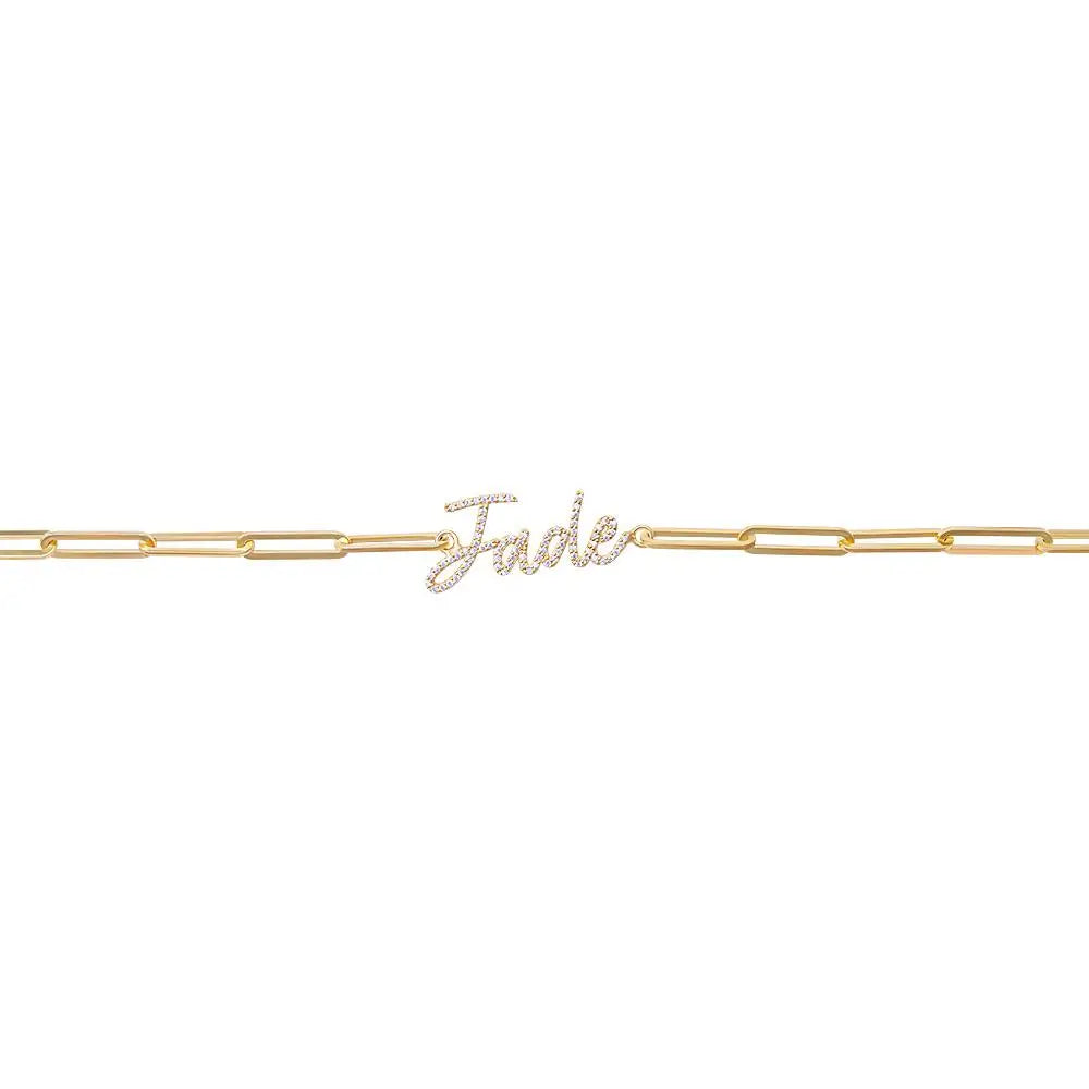 Custom Chain Link Name Bracelet