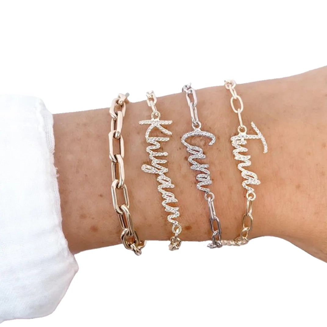 Custom Chain Link Name Bracelet