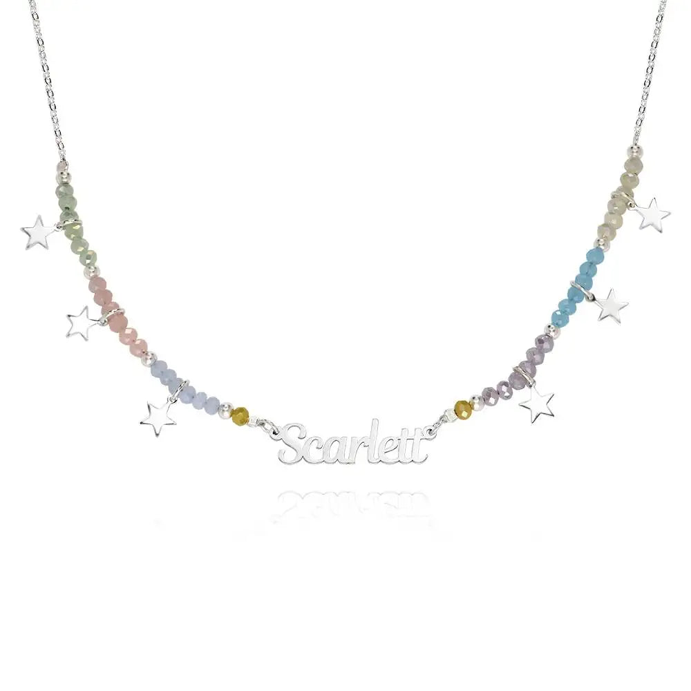 Custom Beaded Name Necklace