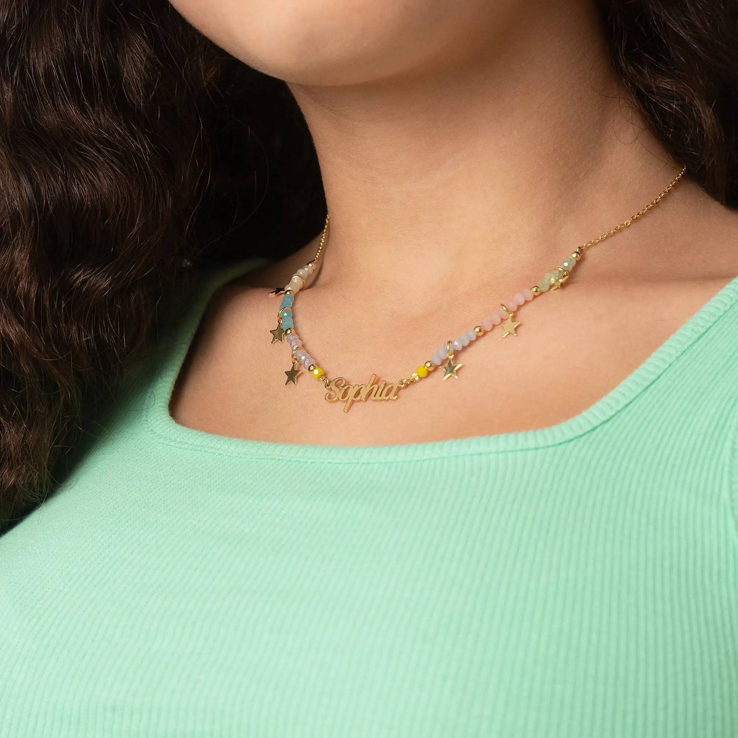 Custom Beaded Name Necklace