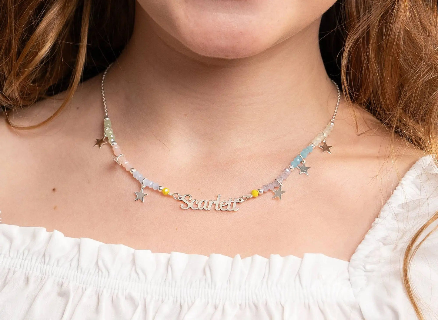 Custom Beaded Name Necklace
