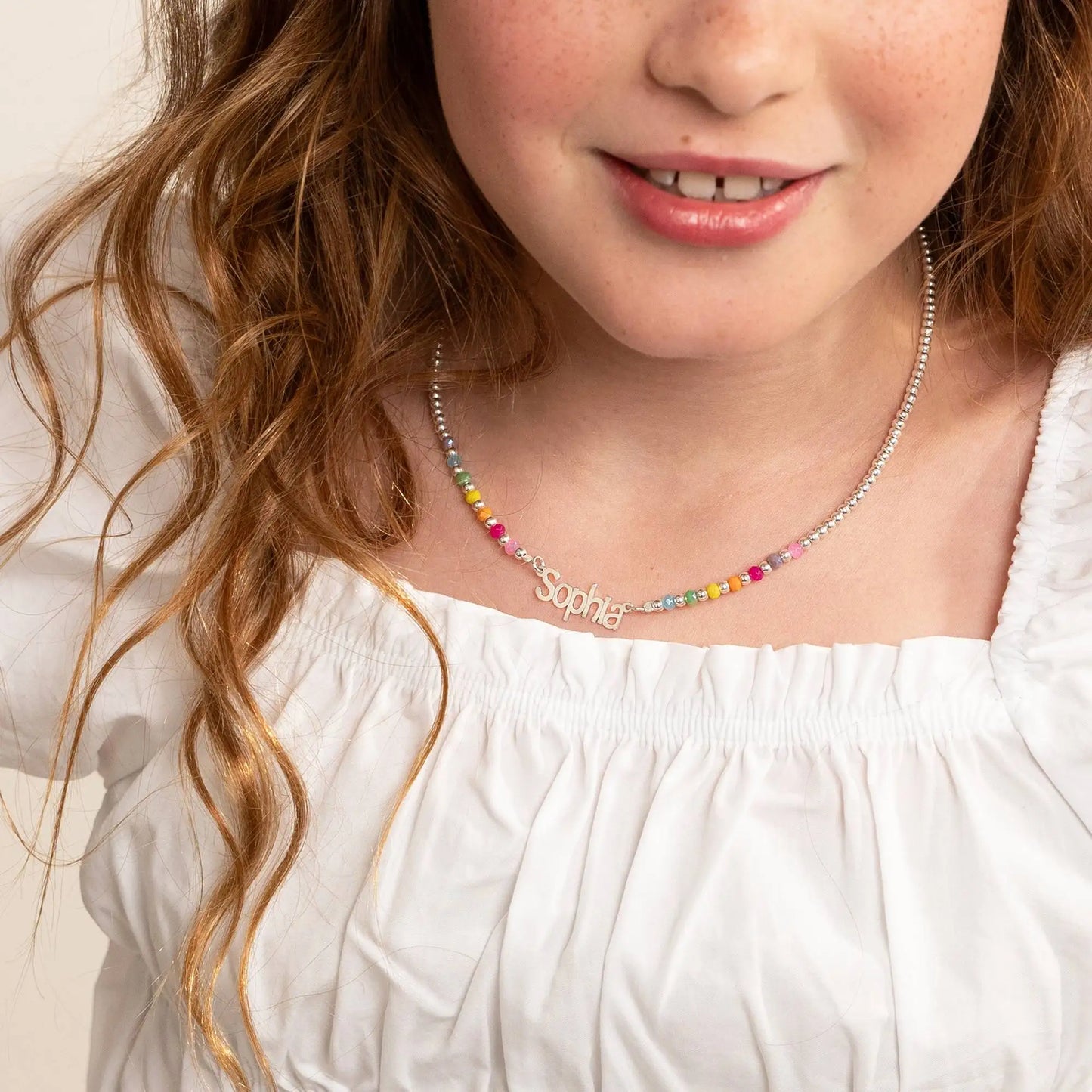 Custom Beaded Name Necklace