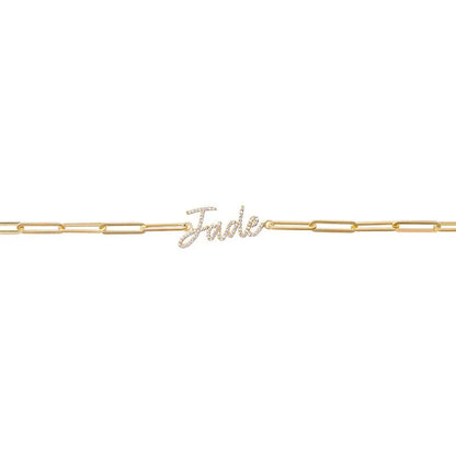 Custom Chain Link Name Bracelet