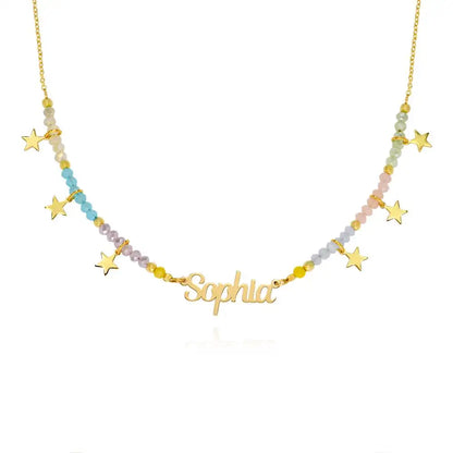 Custom Beaded Name Necklace