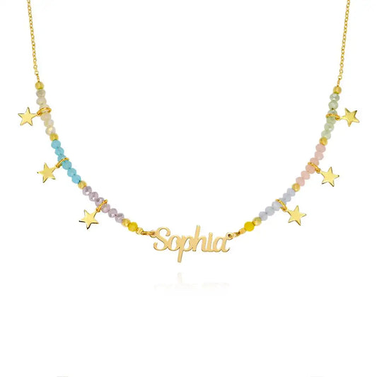 Custom Beaded Name Necklace