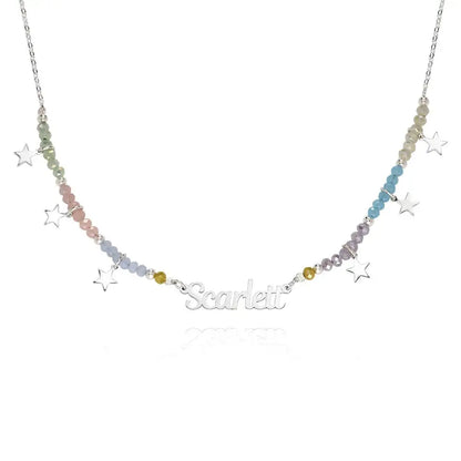 Custom Beaded Name Necklace
