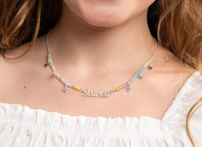 Custom Beaded Name Necklace