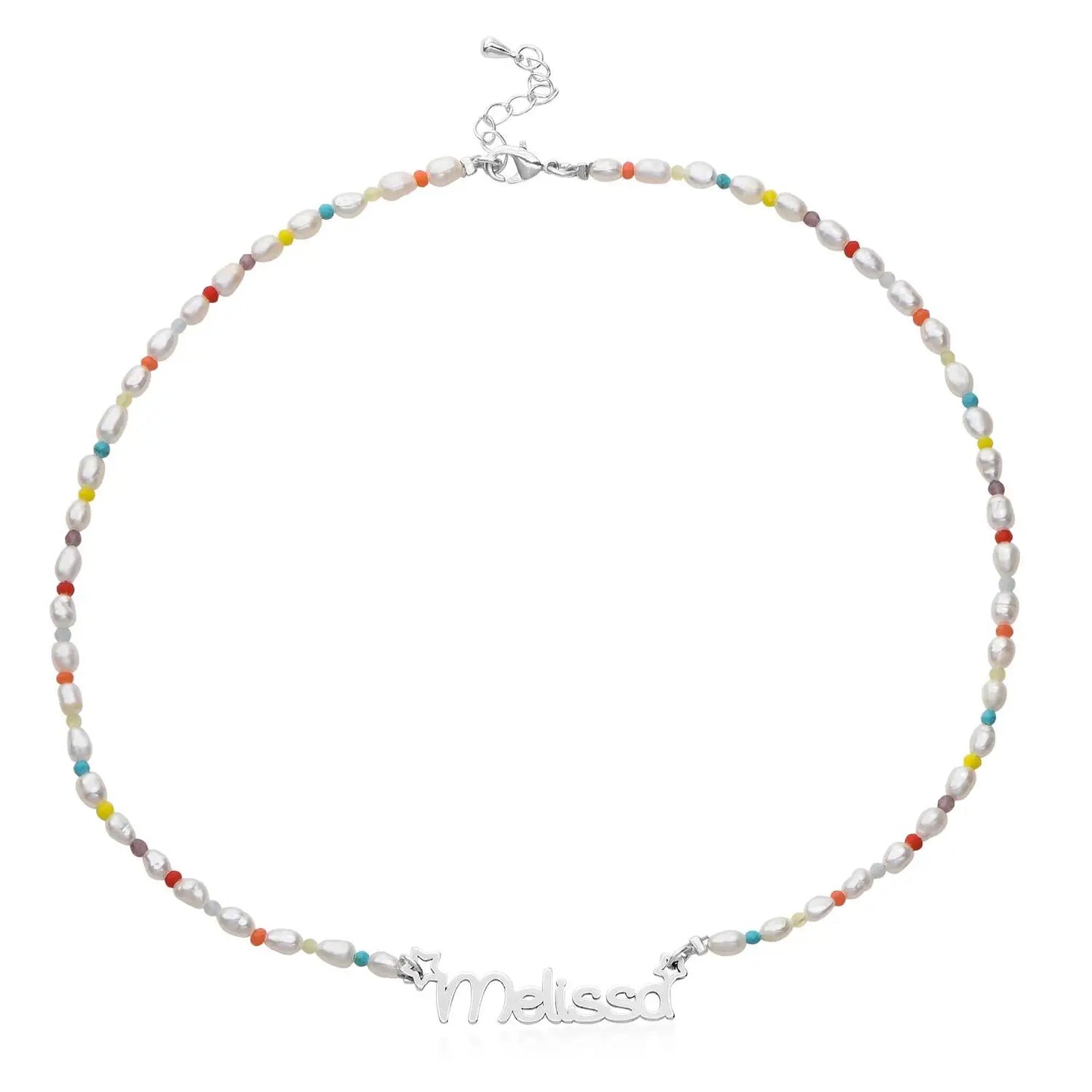 Custom Beaded Name Necklace