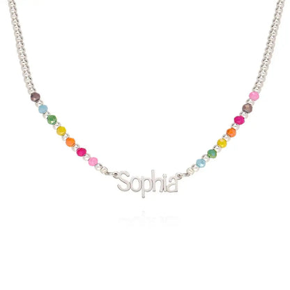Custom Beaded Name Necklace